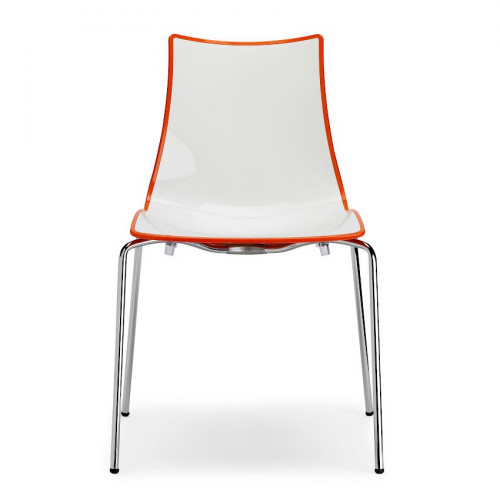 Стілець  Zebra Bicolor White Orange